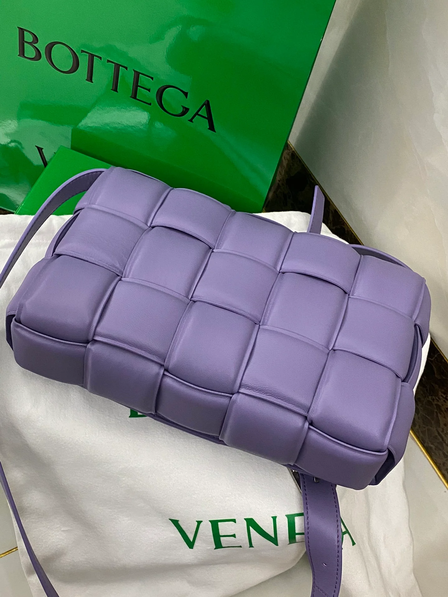 Чехол для кассет BV из плетеной кожи/держатель для карт/яичная кожа/25х15х4 см/3