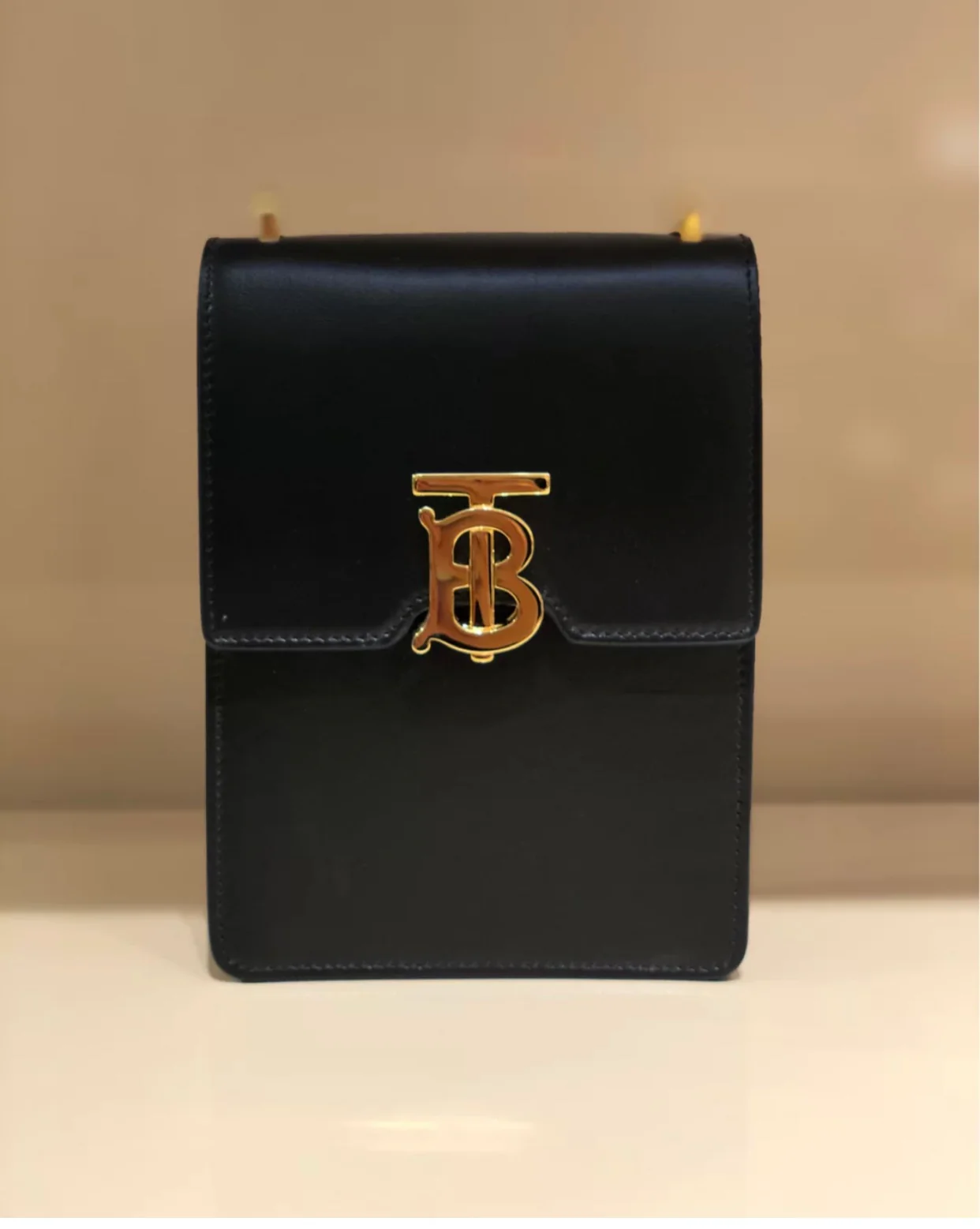 Burberry - Сумка для телефона - Сумка через плечо - Черная - 1