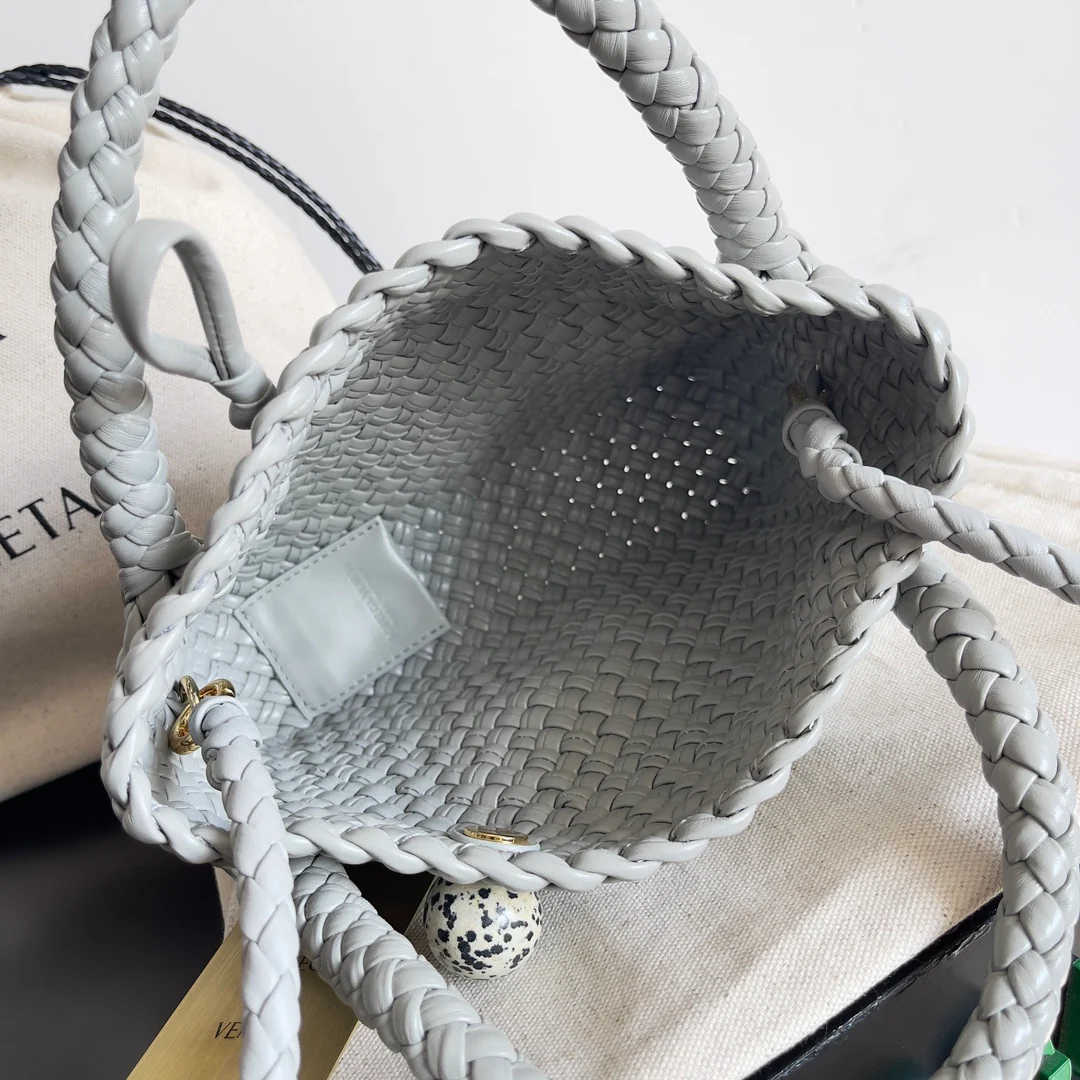 BV - Плетеная сумка - Оранжево-красная - 1