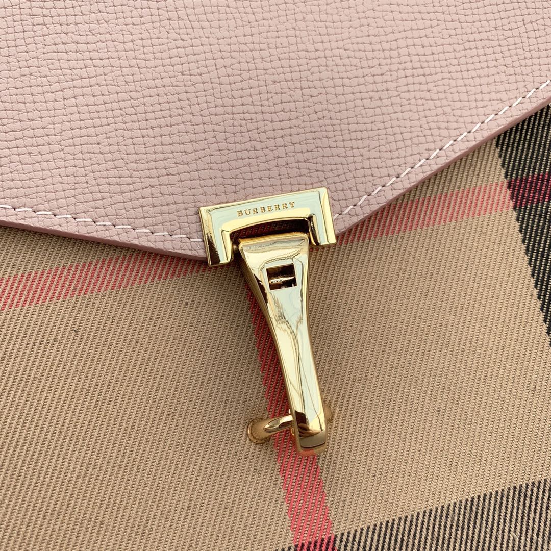 Сумка через плечо Burberry House в клетку - розовая