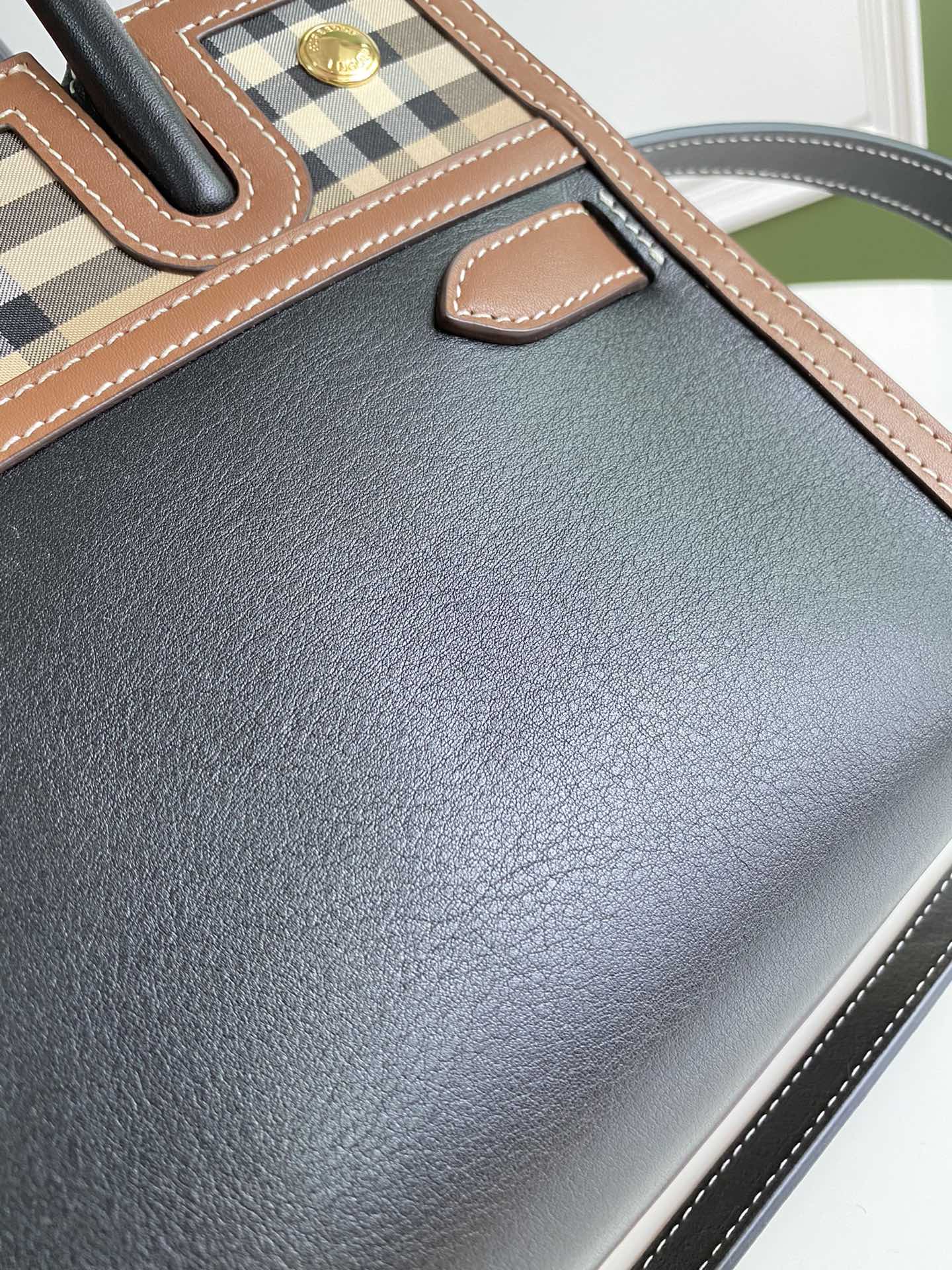 Burberry - Title - Сумка Teller - Винтаж - Ретро клетчатый узор - Маленькая