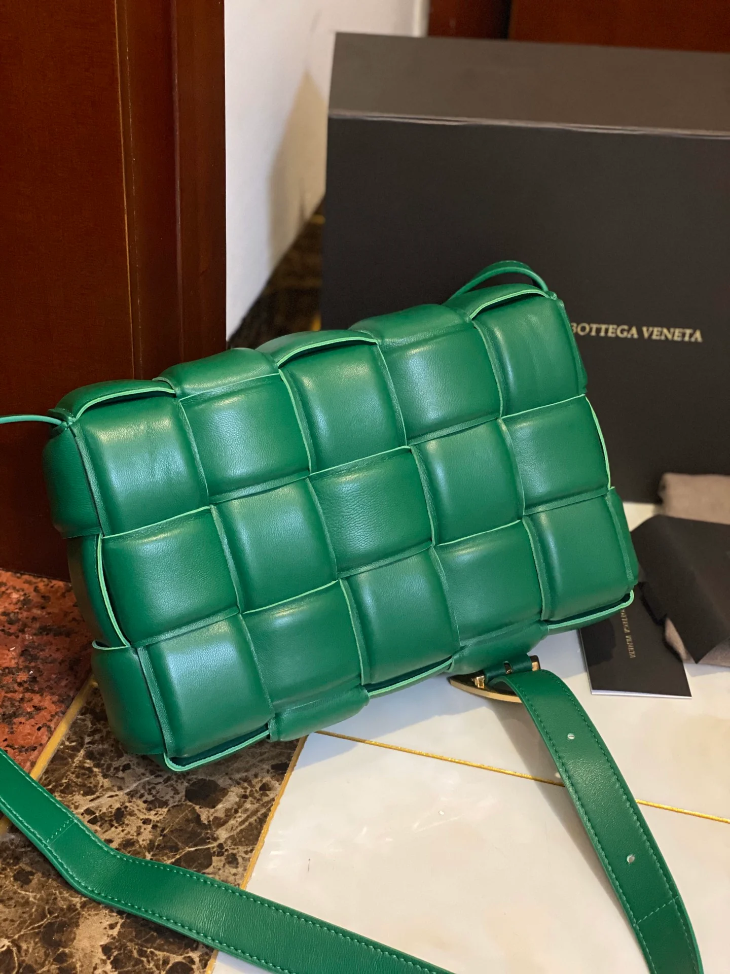 Поясная сумка BV из плетеной ткани, овечья кожа, 17 см 5х9 см 5 см