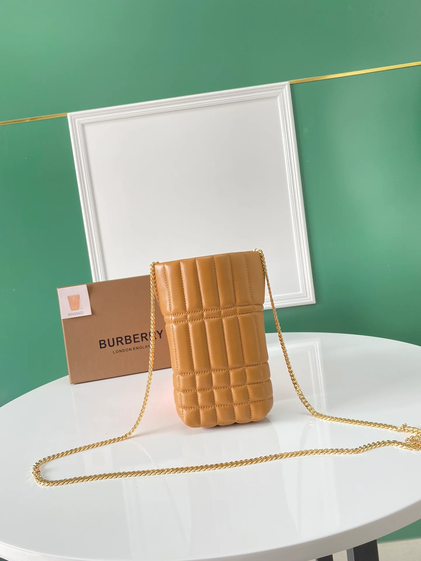 Сумка Burberry Lola, абрикосовый цвет.