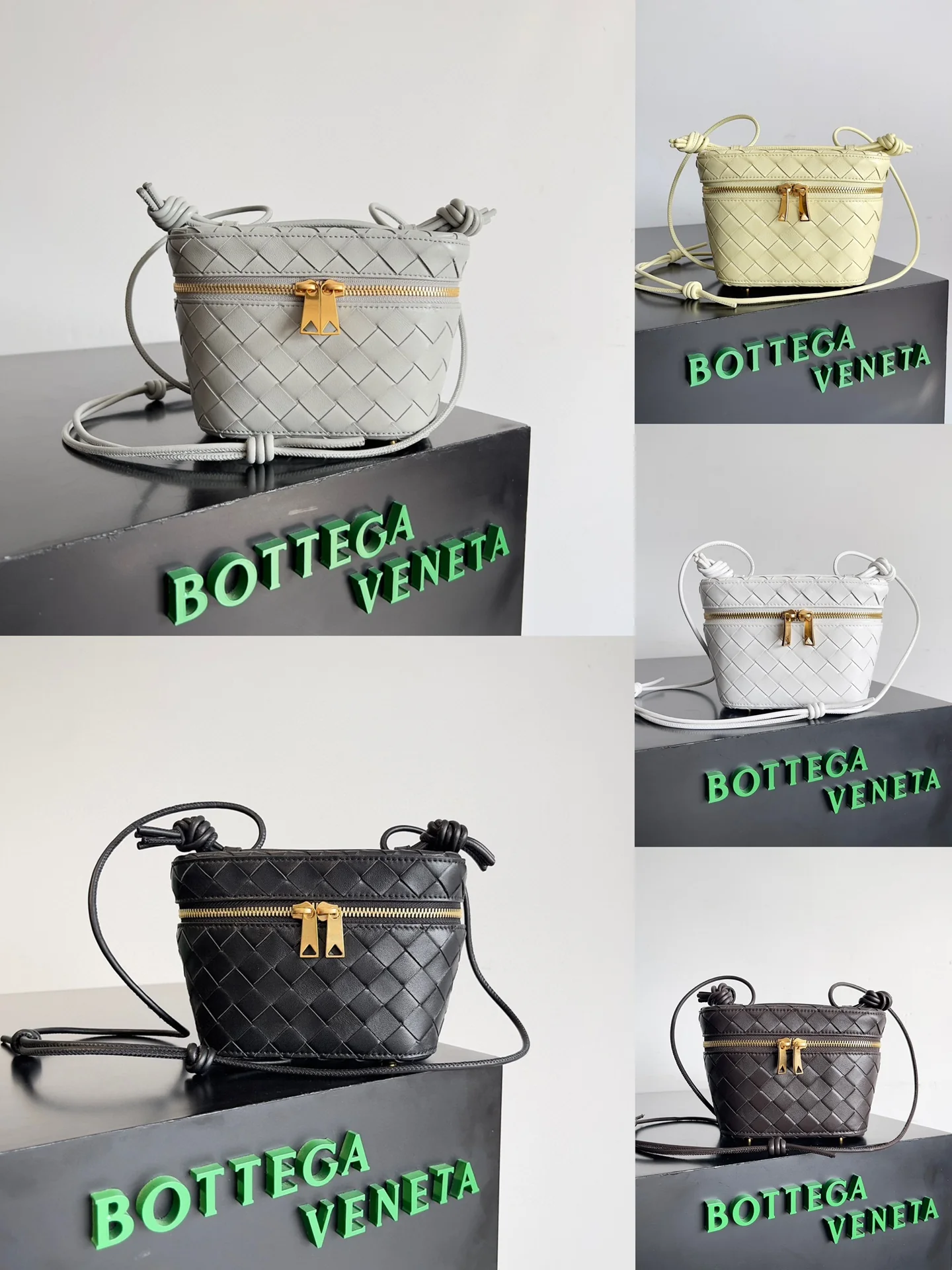 Сумка-бокс BV на молнии - серая