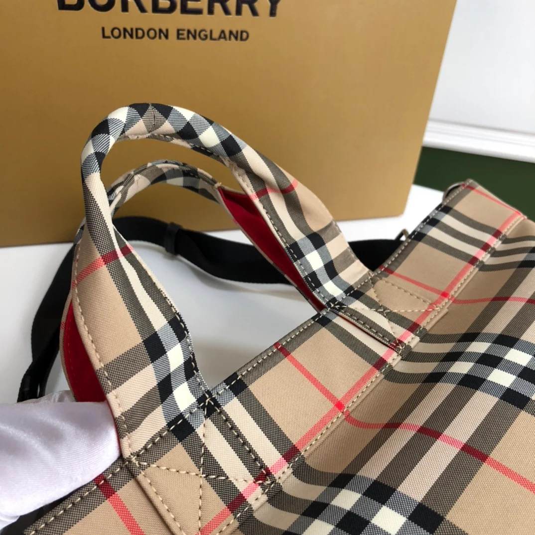 Винтажная полосатая сумка-тоут Burberry