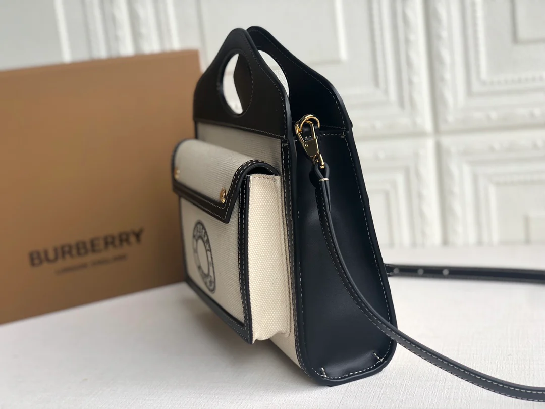 Холщовая сумка-тоут Burberry - черная