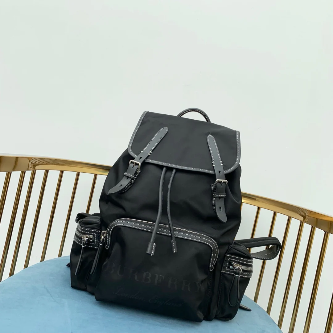 Burberry - Новейший мужской рюкзак в стиле милитари - Черный