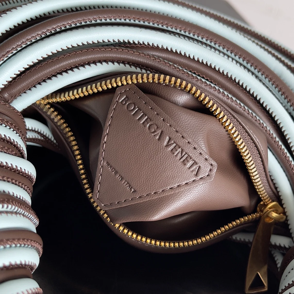 BV - Кожаный ремешок трубчатой ??формы Jodie - Коричневый