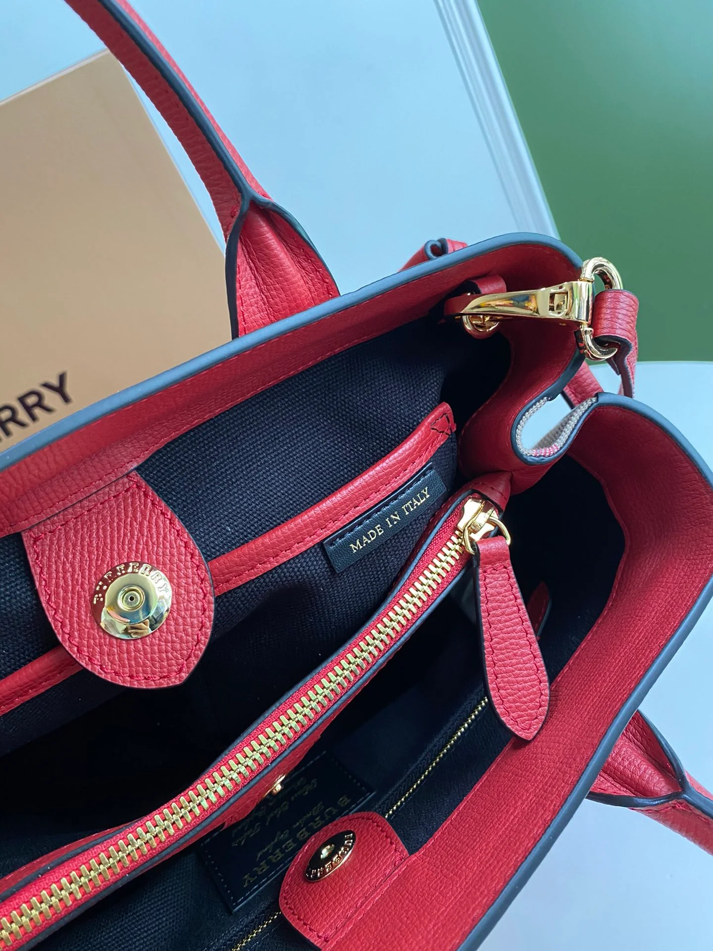 Сумка-тоут Burberry bbr-the-banner - красная