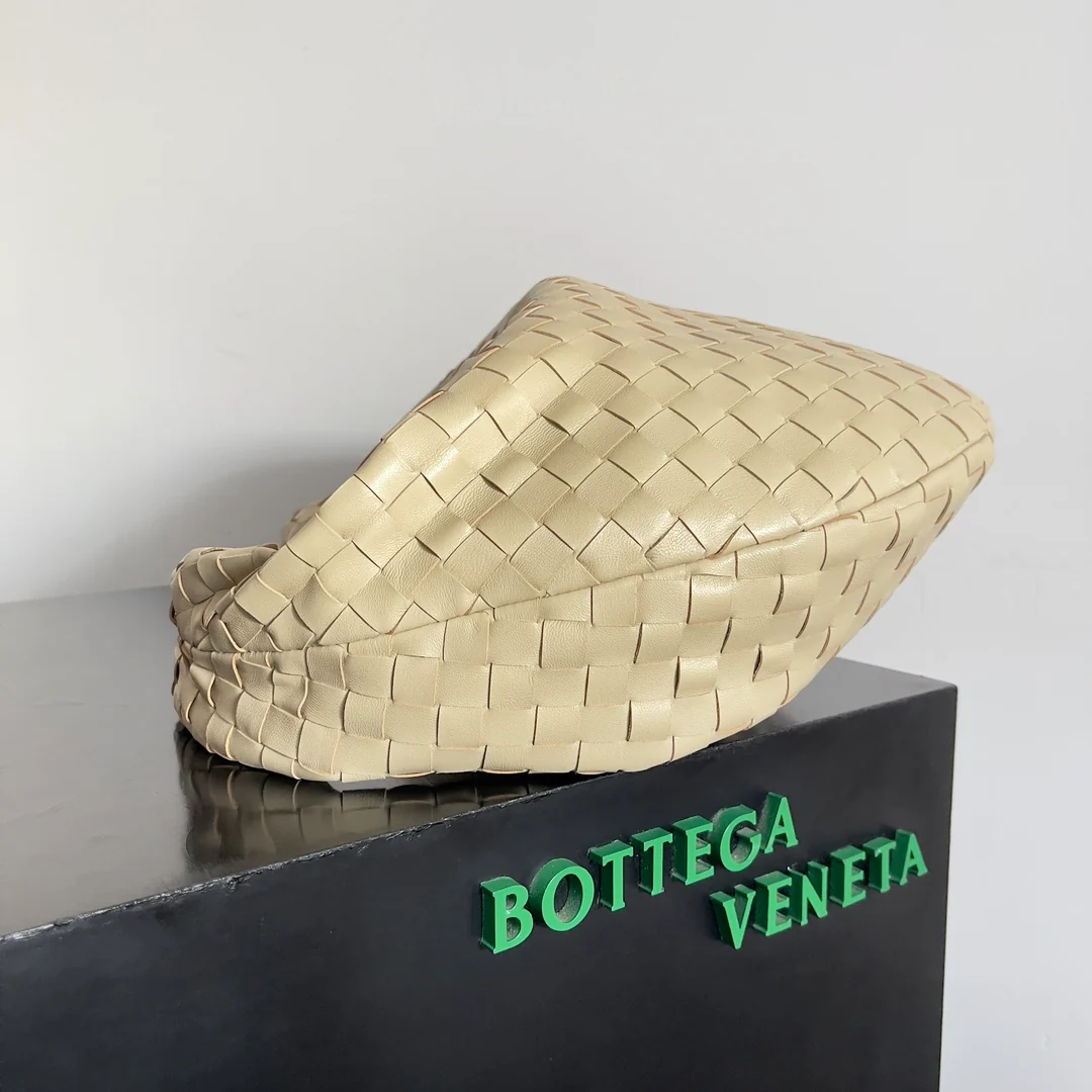 Сумка через плечо BV из замши - большая - желтая