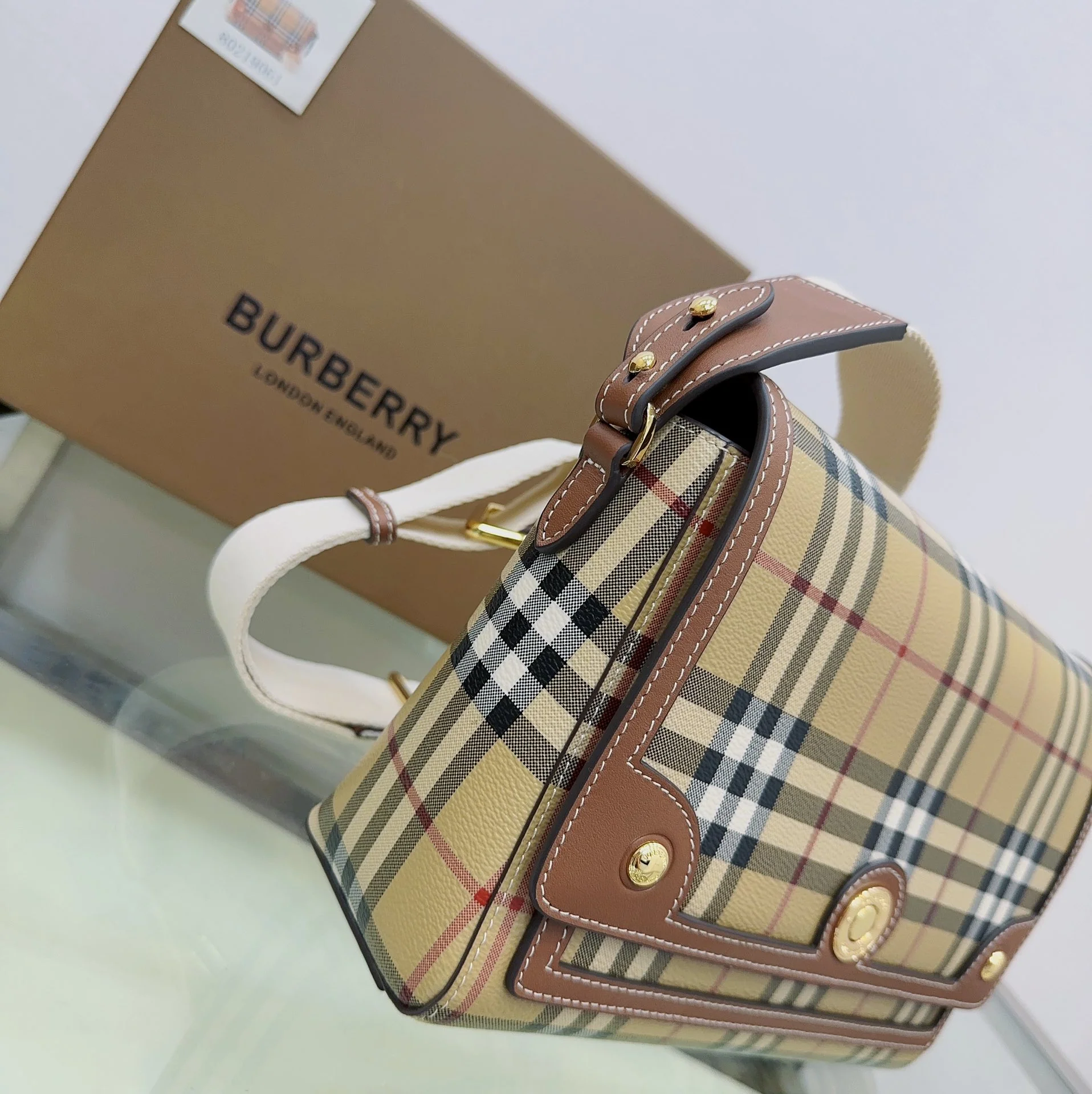 Сумка через плечо Burberry Note Classic Check
