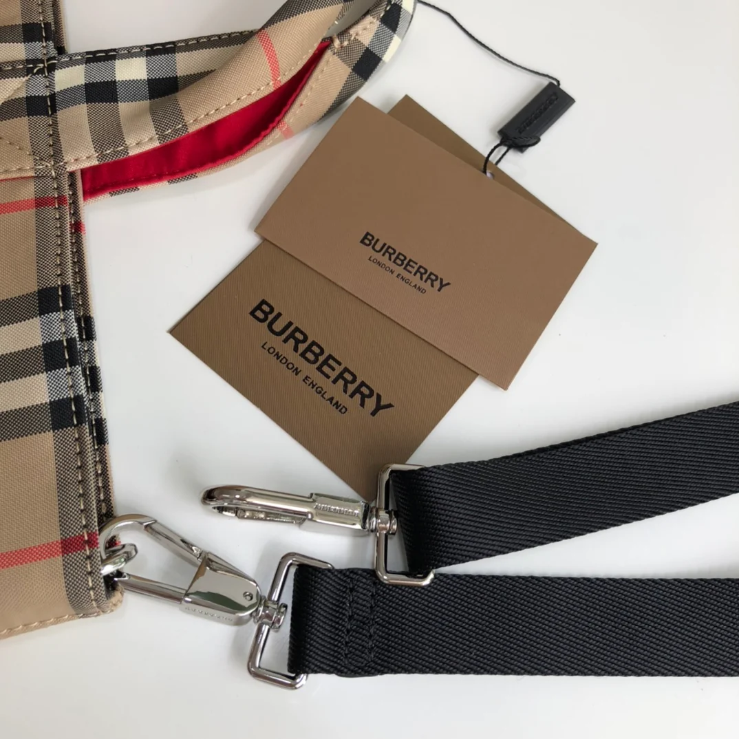 Винтажная полосатая сумка-тоут Burberry