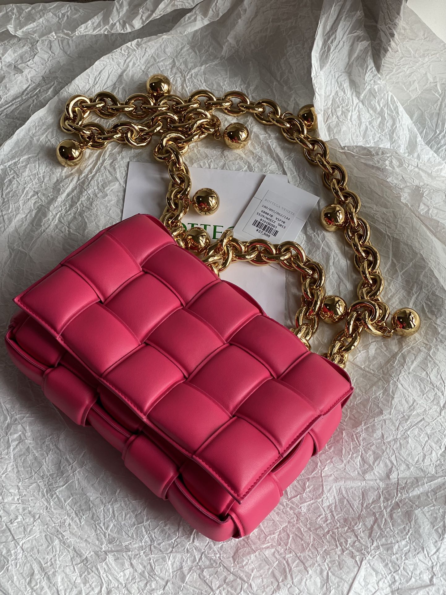 Сумка-мешок BV с кассетой - квадратная сумка с цепочкой