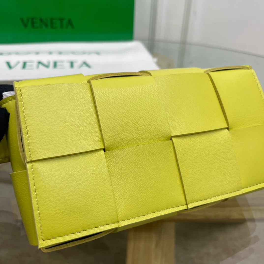 Поясная сумка BV из плетеной ткани, овечья кожа, 17-5-9-5-5 см