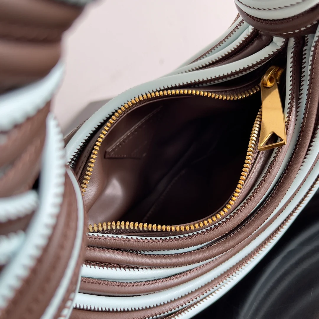 BV - Кожаный ремешок трубчатой ??формы Jodie - Коричневый