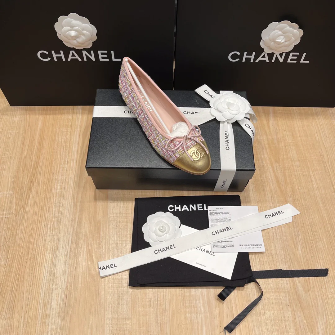 Chanel - Твидовые балетки