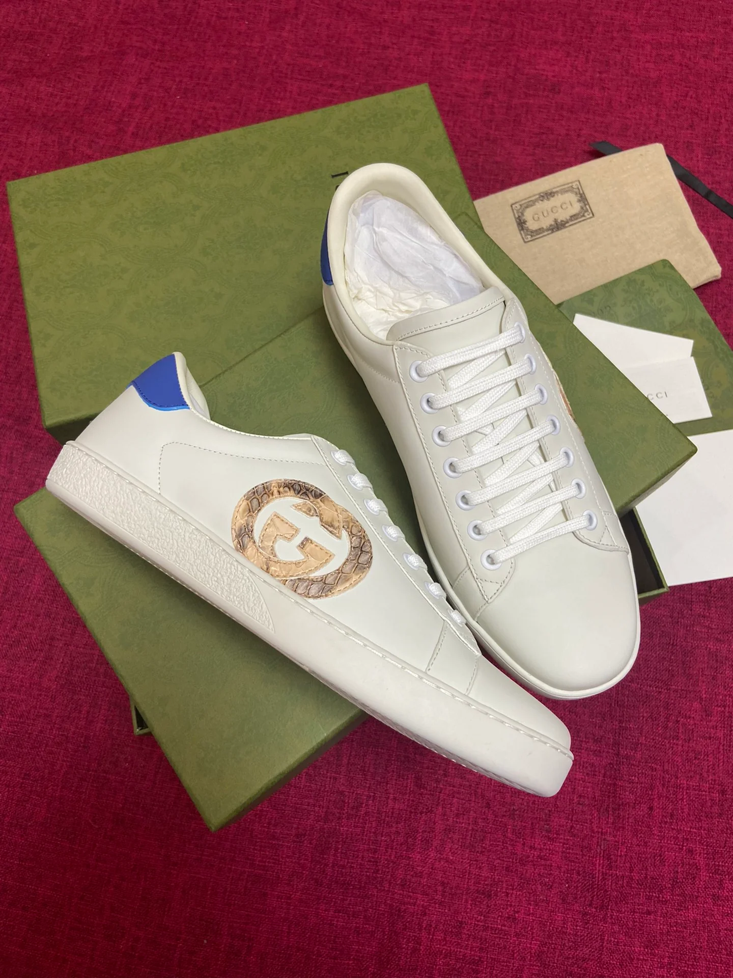 Gucci - Белые кроссовки - Кроссовки - Повседневная обувь - 14