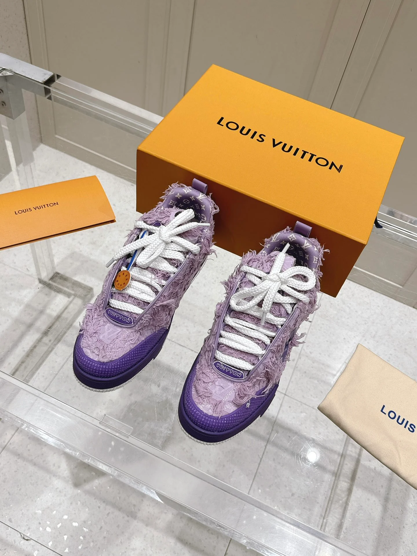 LV-2024-Кроссовки-Фиолетовые