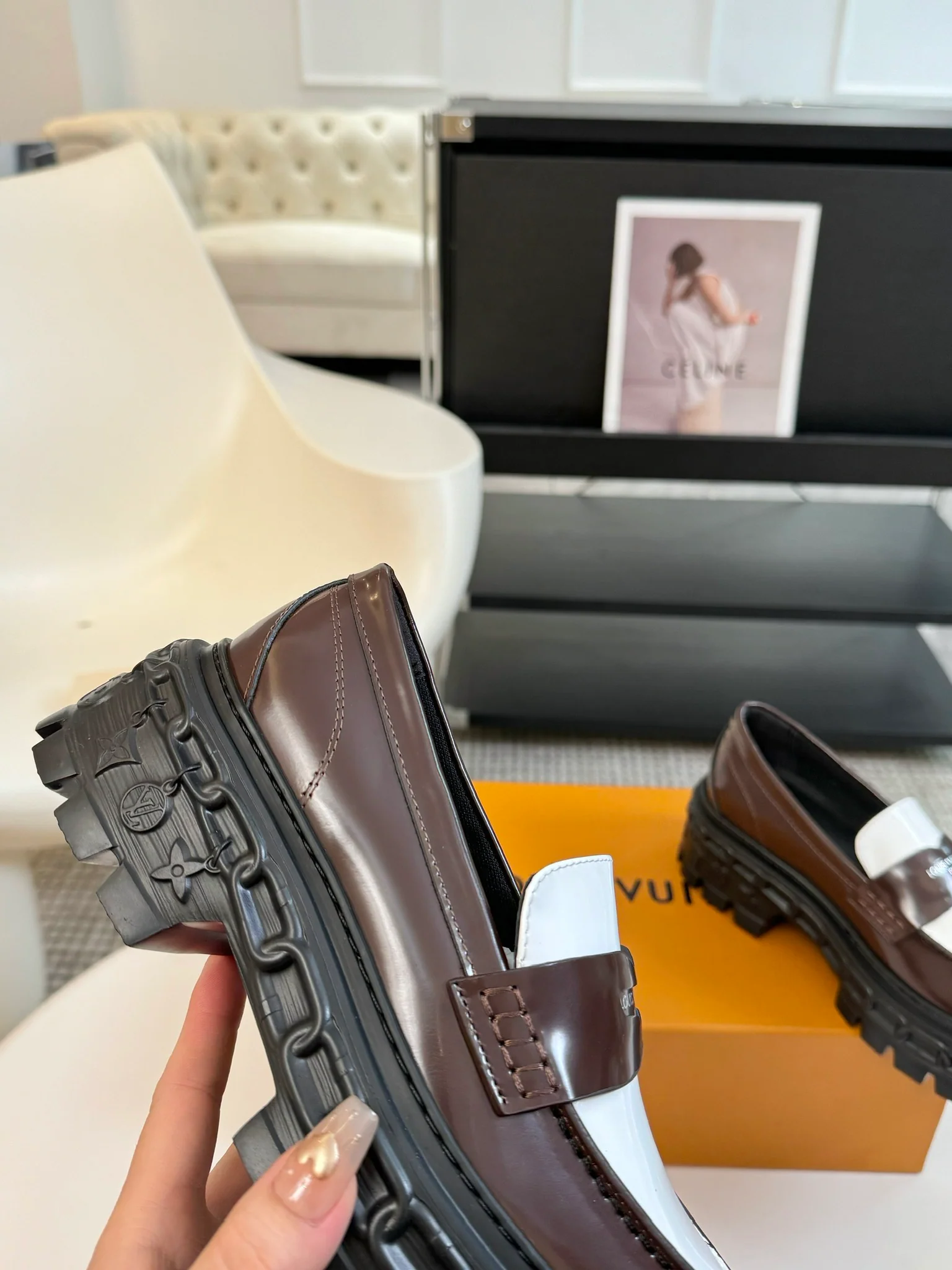 Лоферы LV-2024 - Кофейный