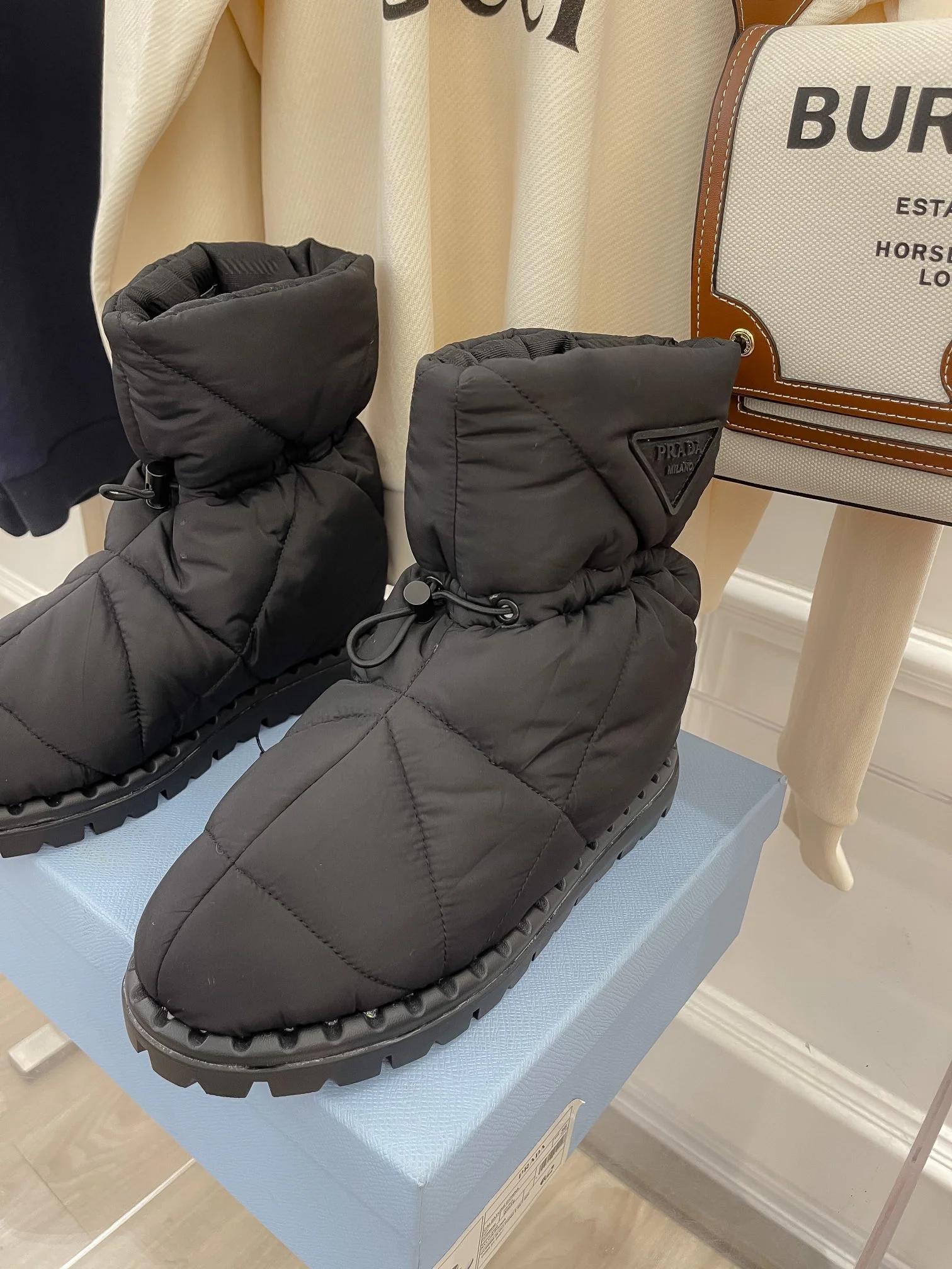 Обувь Prada - Prada - Самые продаваемые пуховые сапоги для снега - Серые