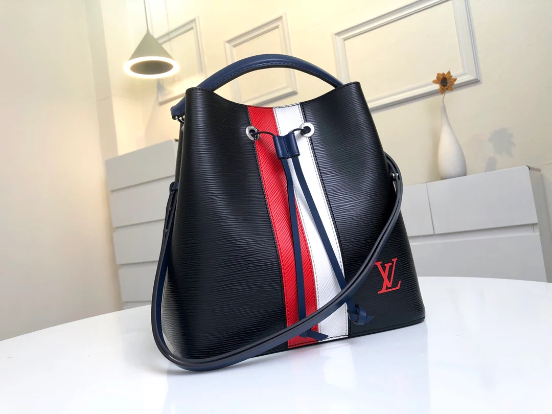 m52161-LV-2018 Осенняя неоновая сумочка в черную полоску