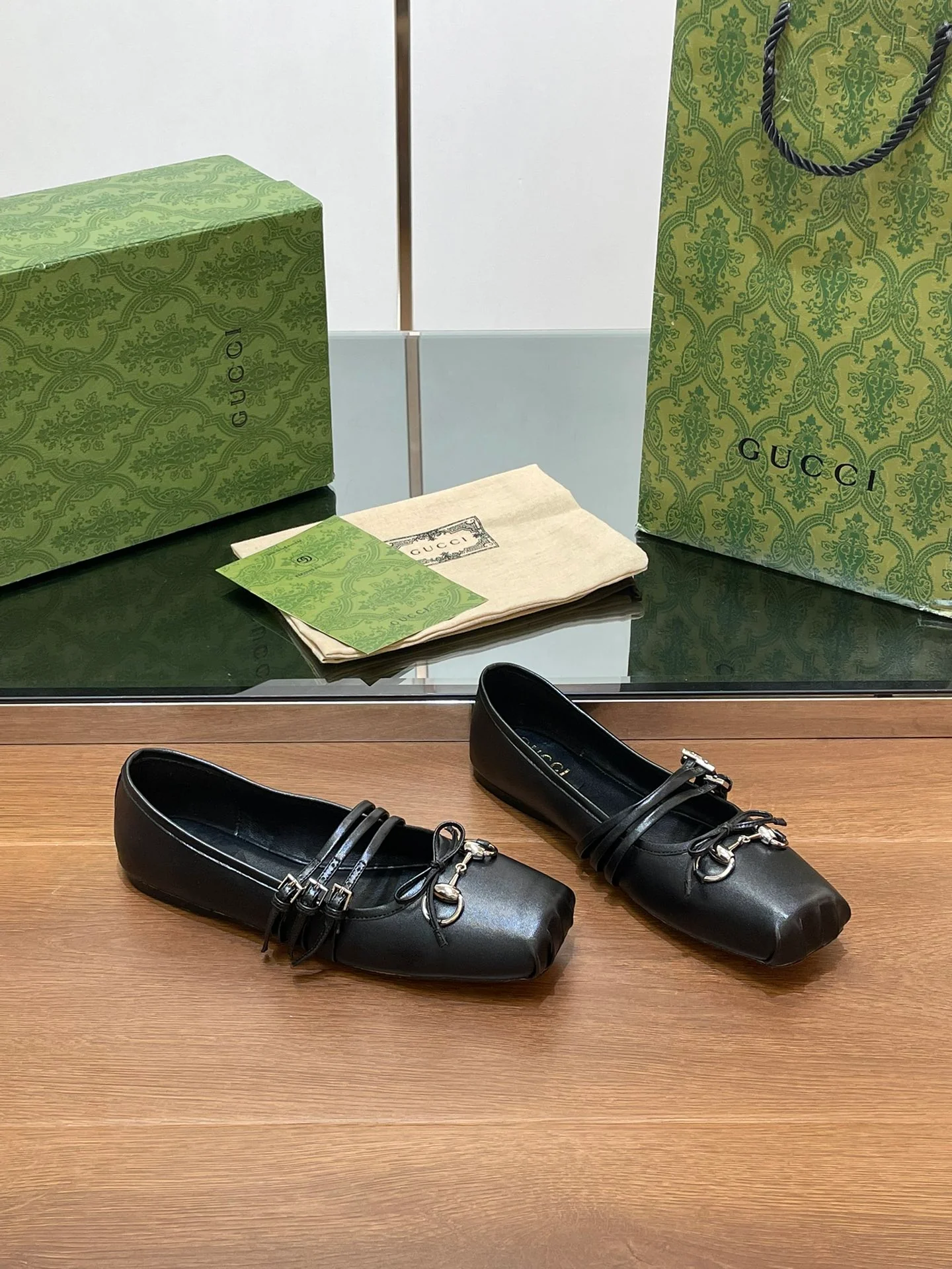 Балетки Gucci 2024 - черные