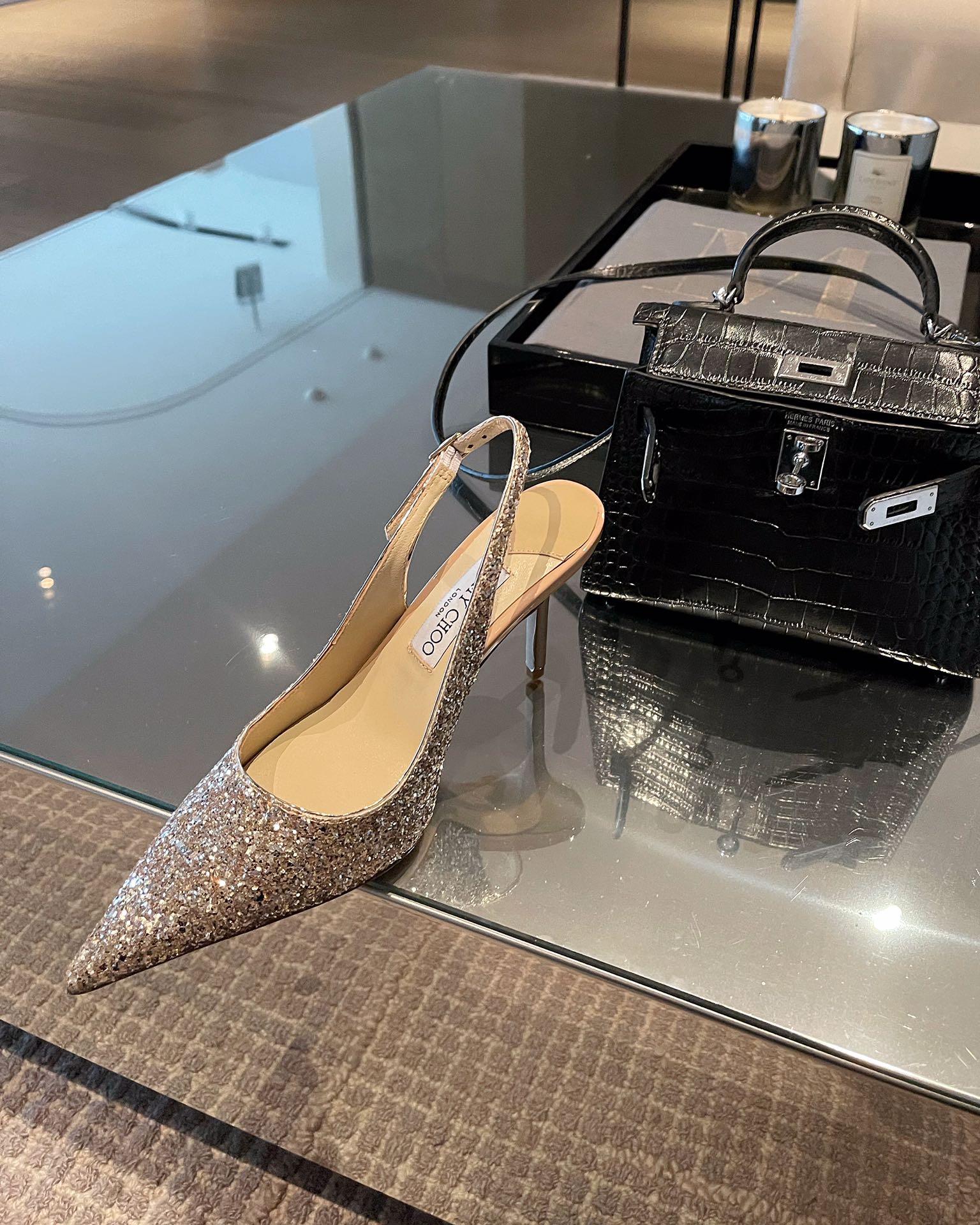 Джимми - Туфли на высоком каблуке с острым носком - Босоножки на высоком каблуке