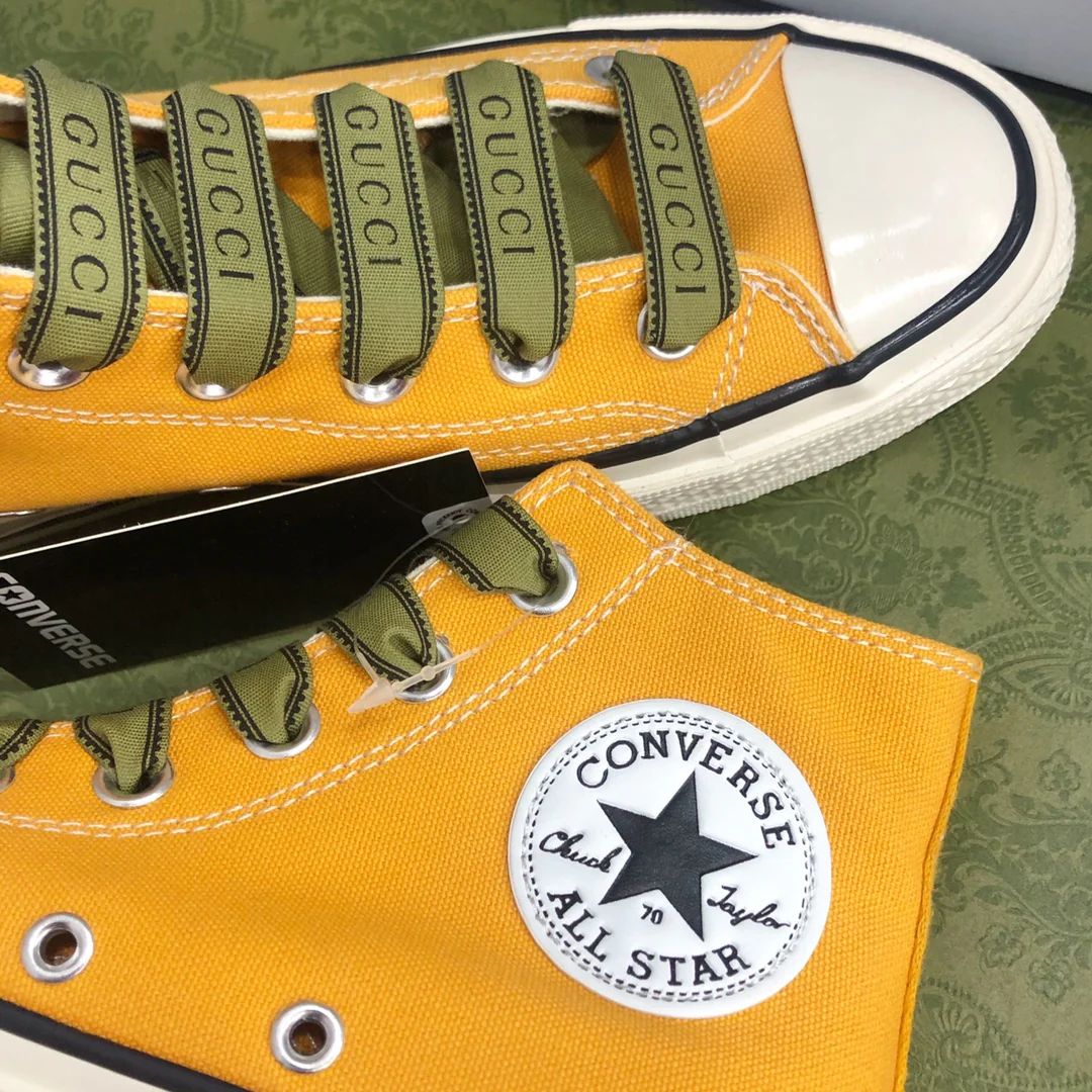 Высокие парусиновые кеды Gucci