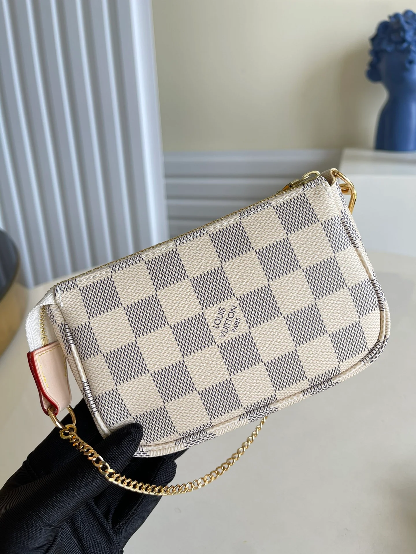 lv-m58010 белая клетчатая мини-сумочка, аксессуары, маленькая сумочка