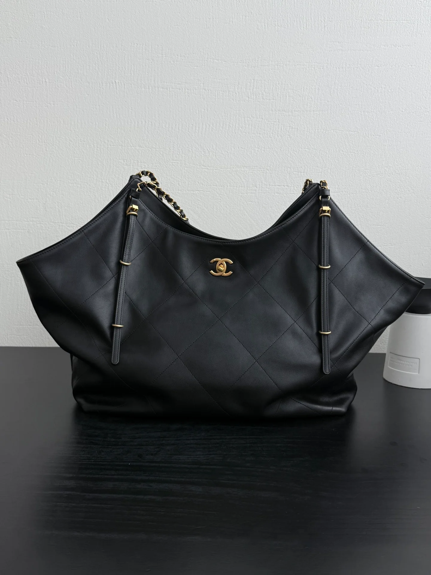 Большая сумка-шоппер 25s - черная