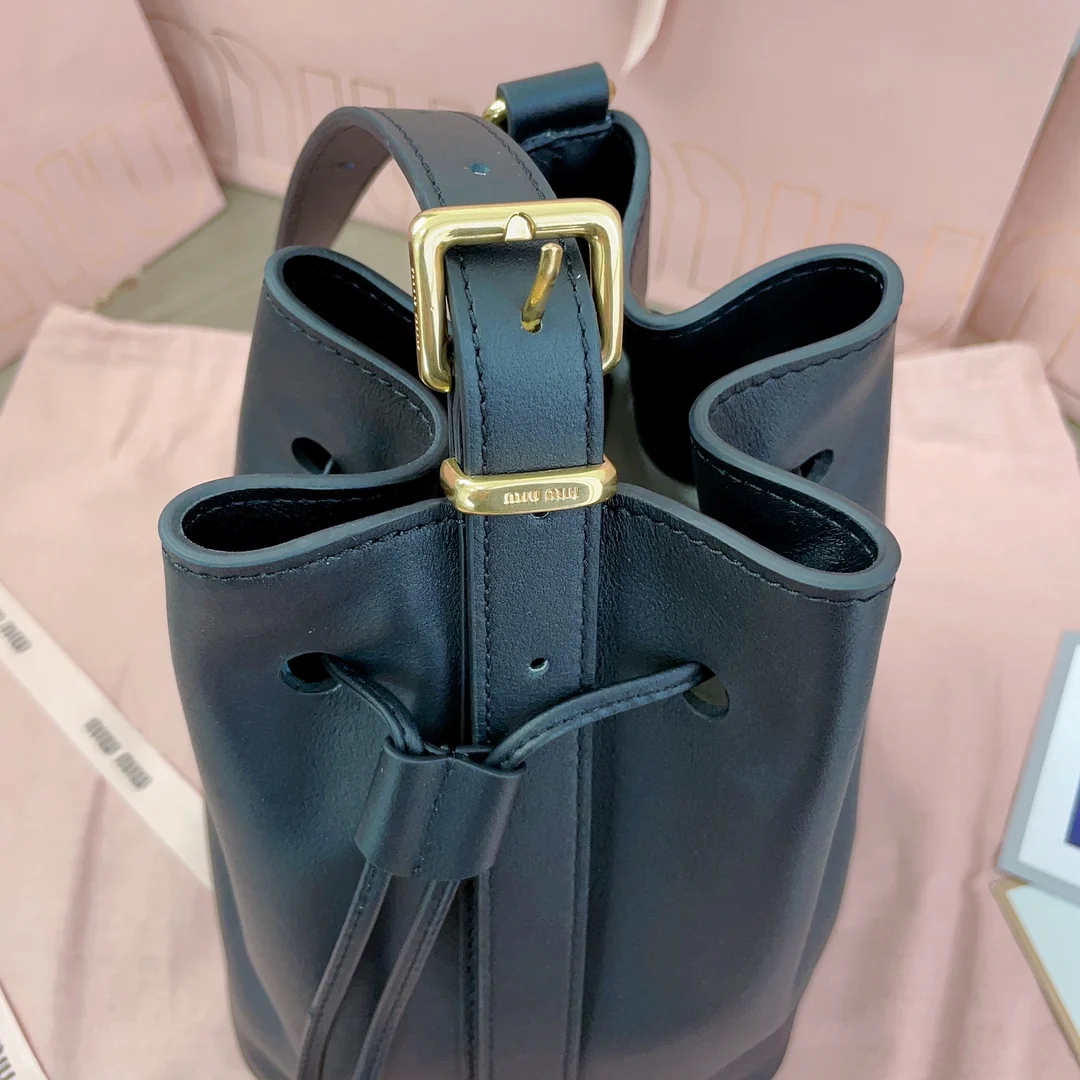 Miu Miu-5be090-Premium Calfskin Bucket Bag-1