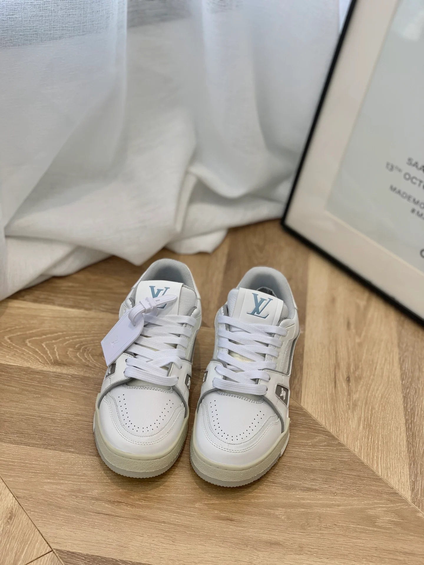 Кроссовки LV Trainer Series - Унисекс - Бело-серые