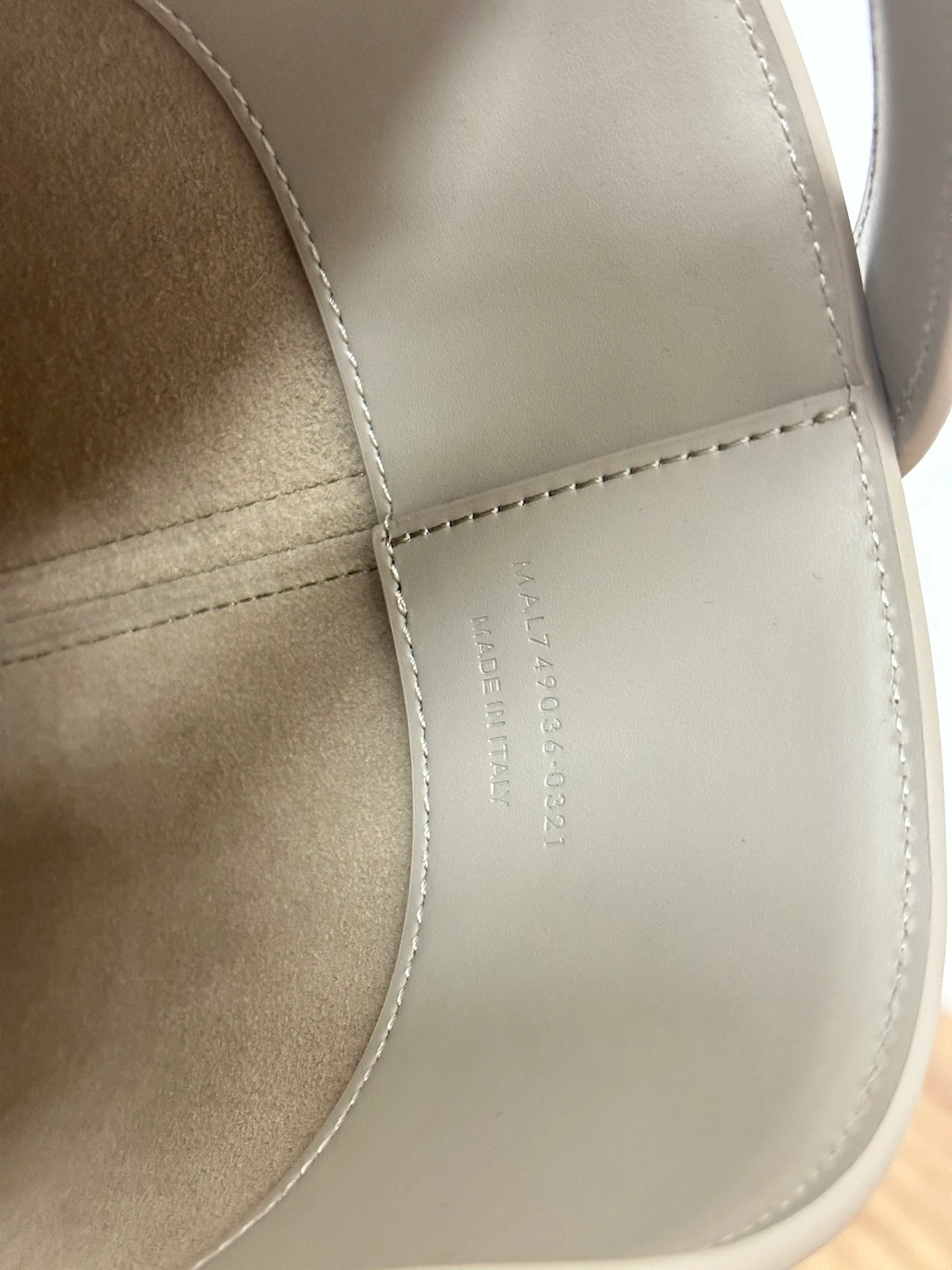 Сумка-ведро YSL Le 37 - Маленькая - Бежево-серый