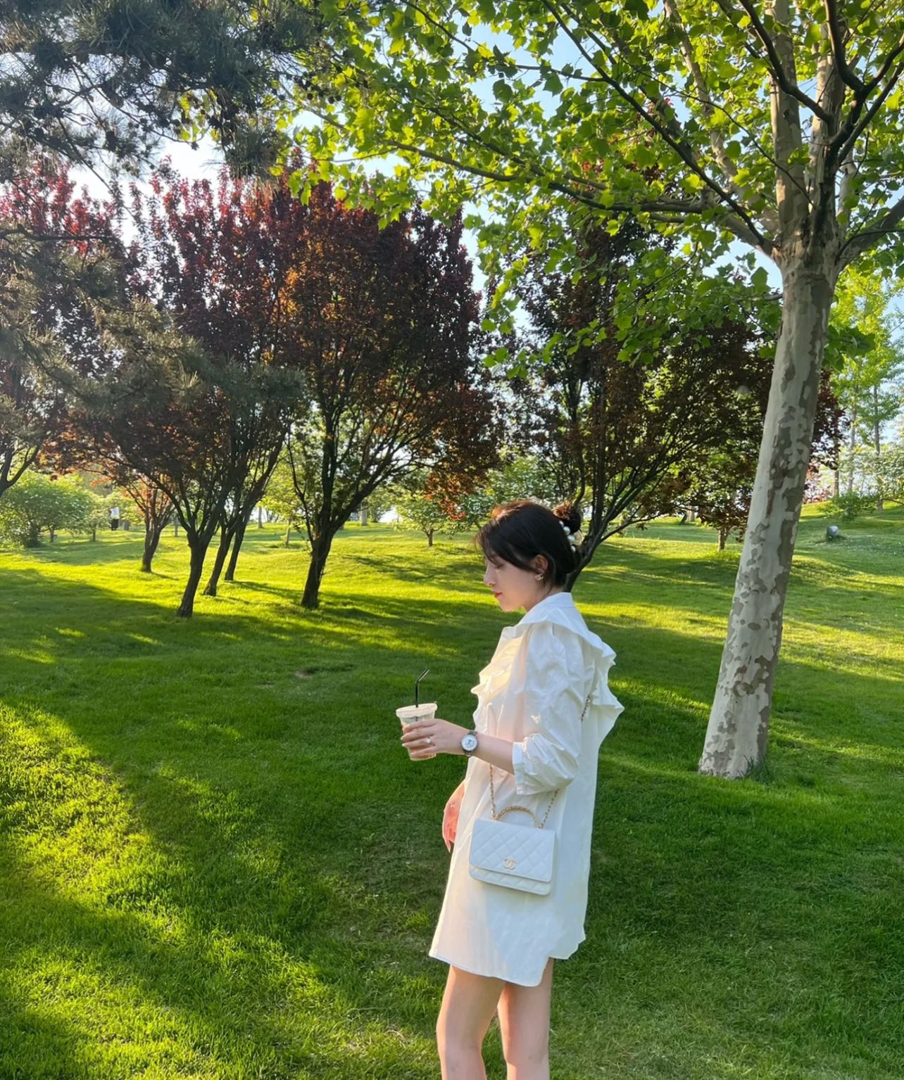 Ручка для письма Chanel 2022 WOC Platinum Ball