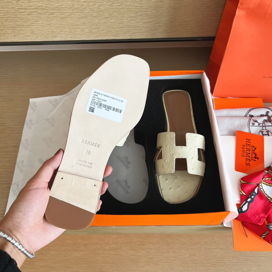 Сандалии Hermes-h Flat Sandals-3