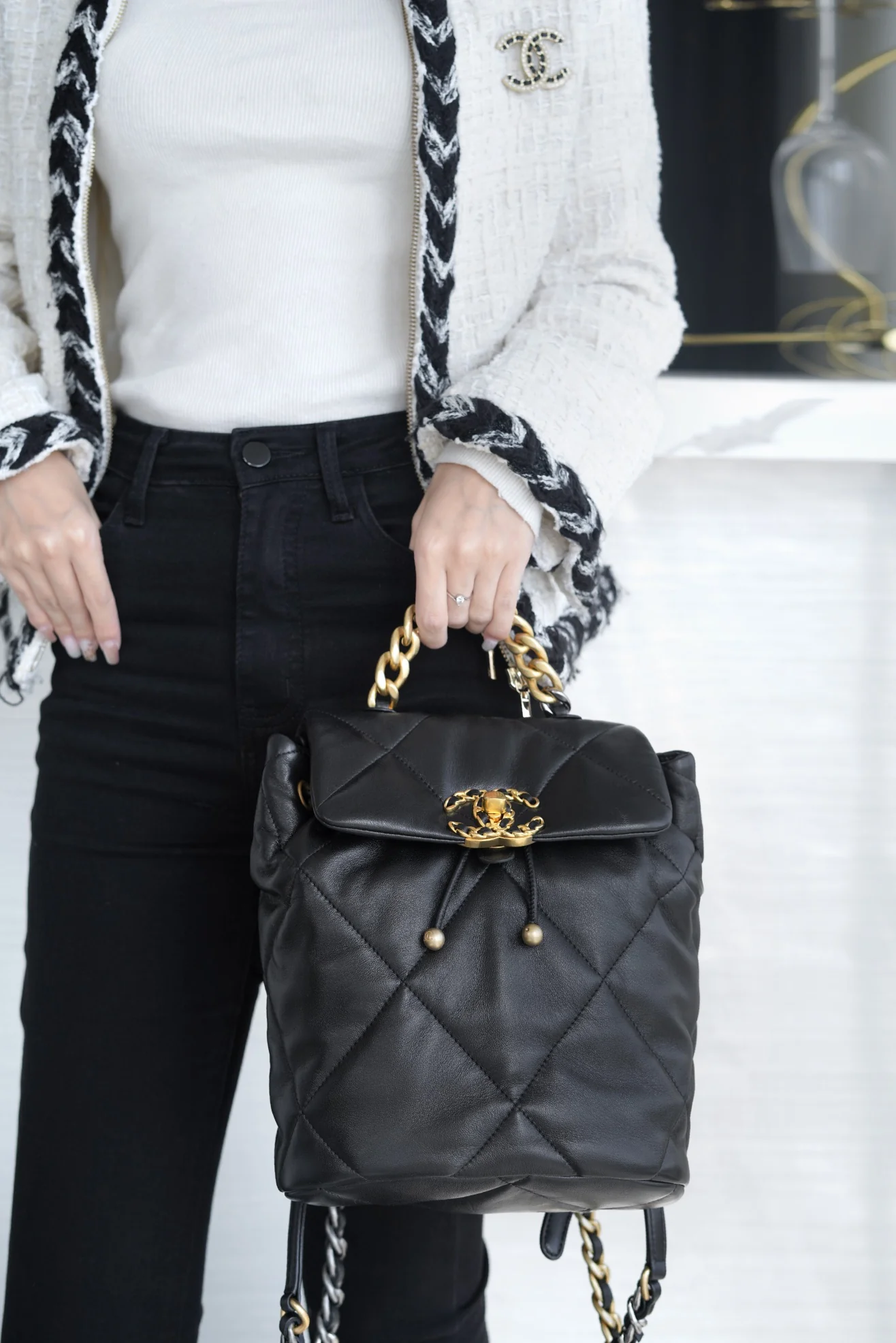 Рюкзак Chanel 24c 19bag - черный