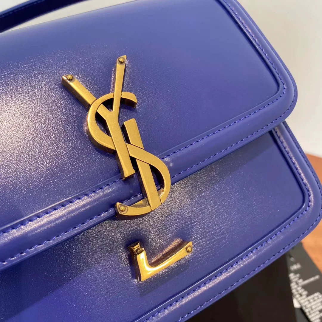 Сумка для тофу YSL Solferino - синяя - 18 см