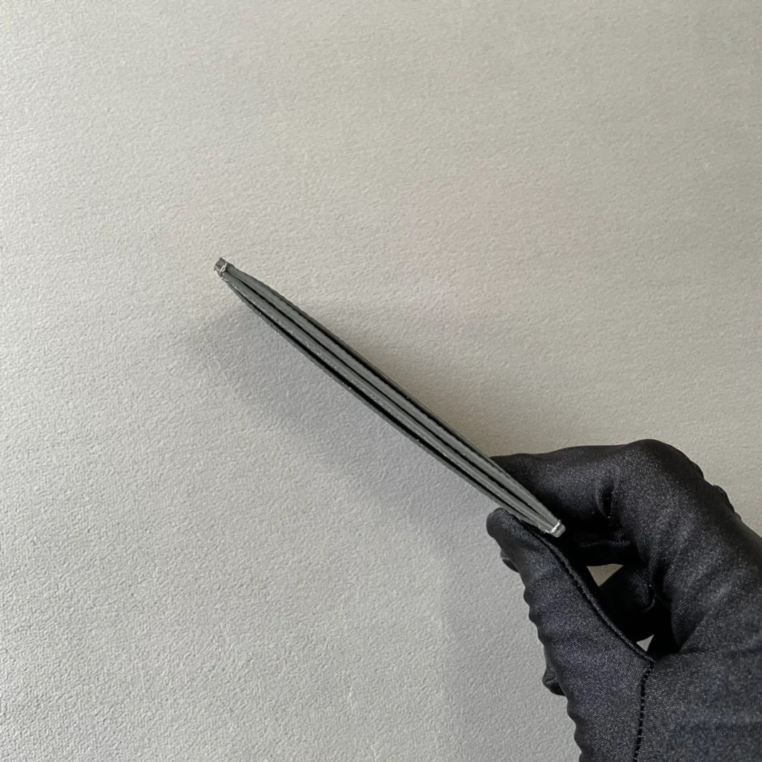 Небольшой держатель для карт Celine - зернистая телячья кожа - темно-серый