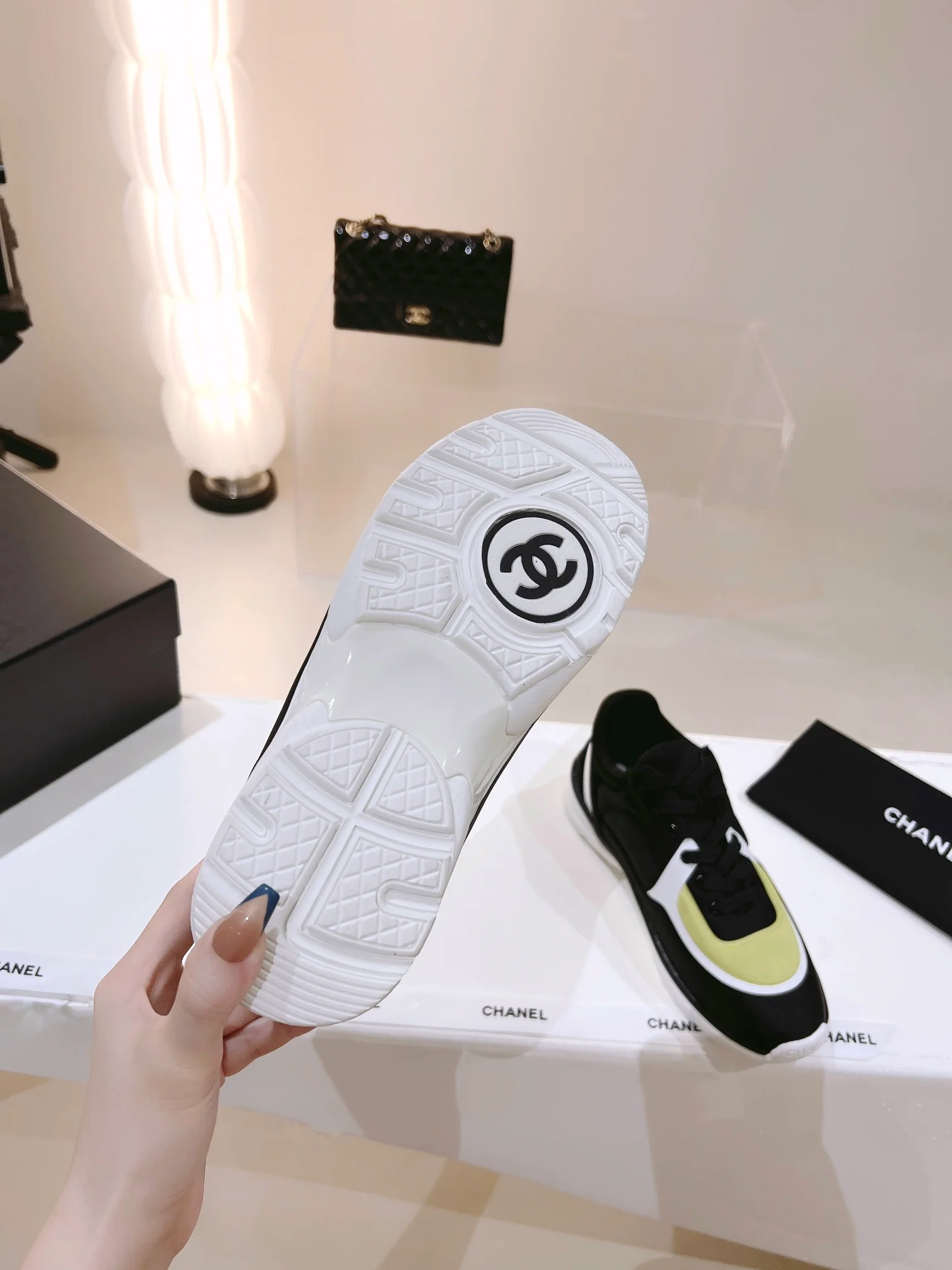 Chanel - Спортивные повседневные туфли - Черно-желтые