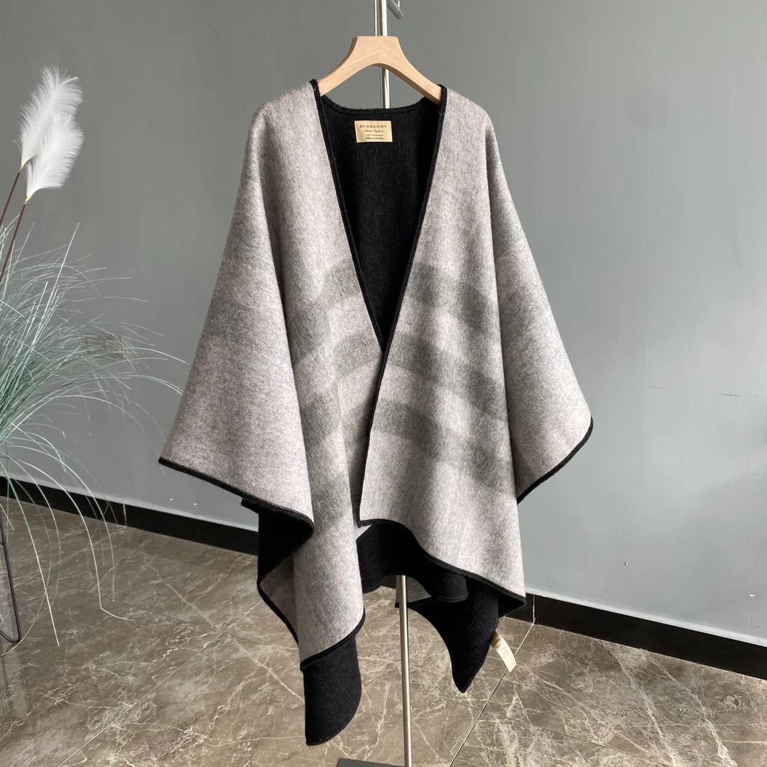 Burberry - Накидка/шаль - 160-180 см - Серый