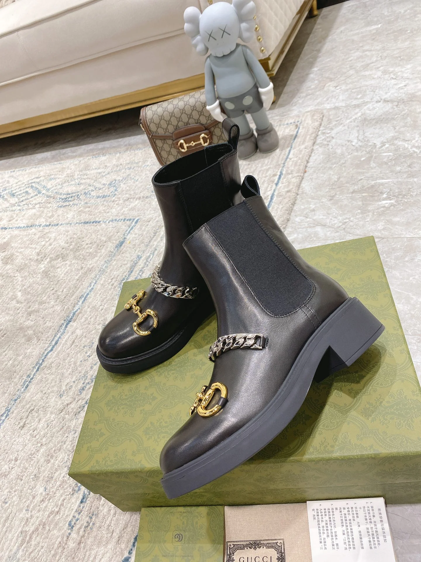 Ботинки Gucci-21fw-Latest Chain Martin