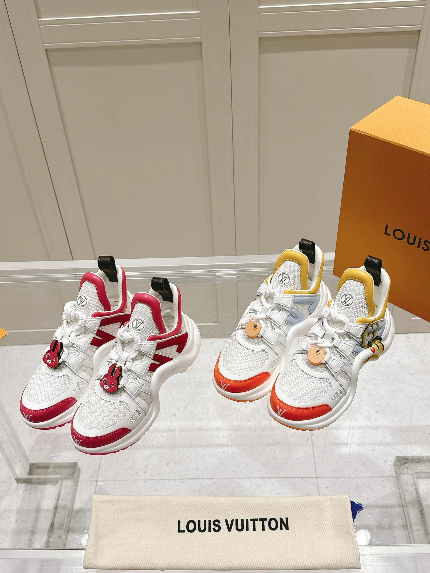 Ботинки LV 2024 Color Block Dad Boots - изображение из коллекции