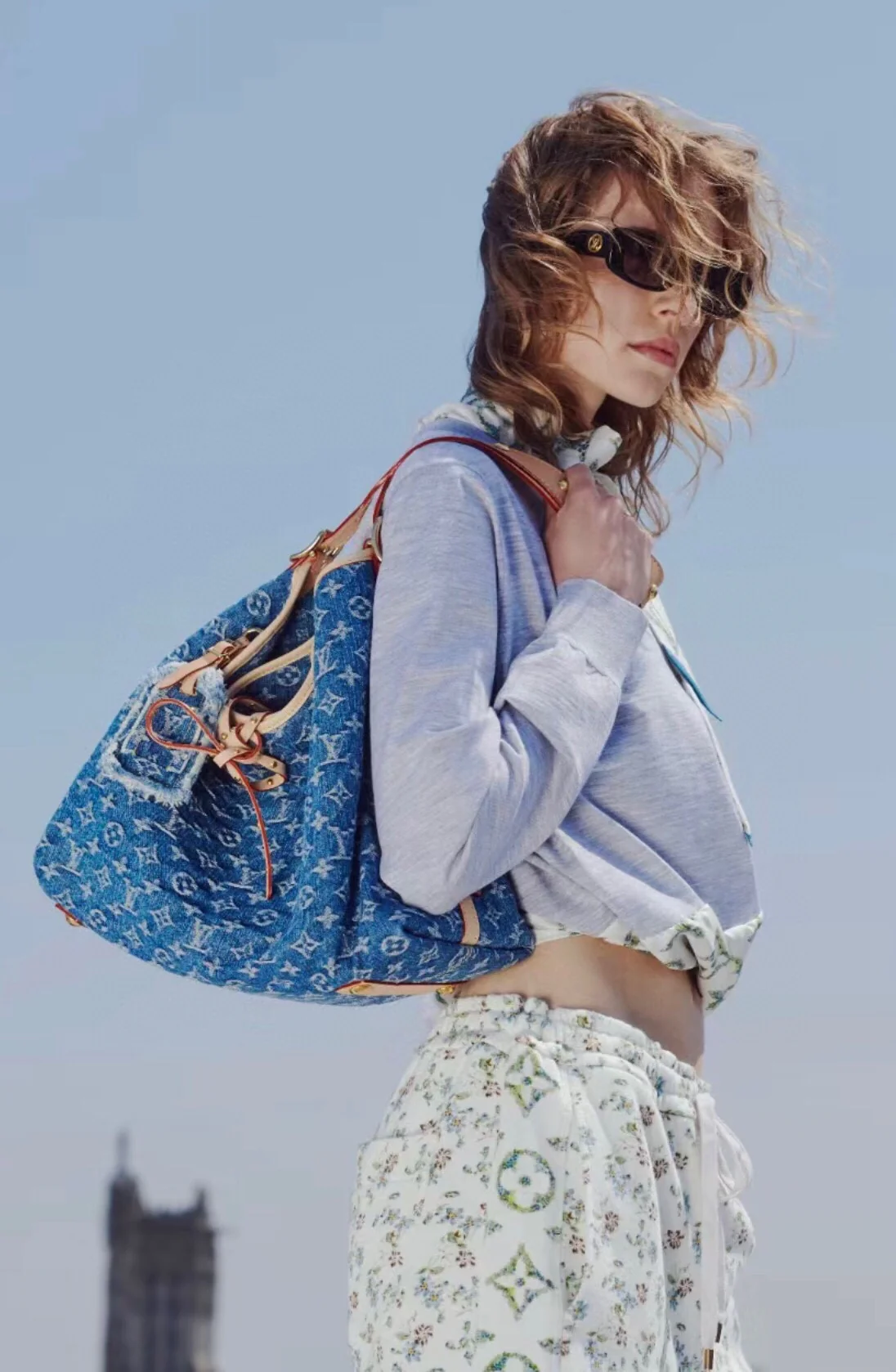 m46855-LV-carryall-mm сумка-кроссбоди-сумка на плечо-джинсовая