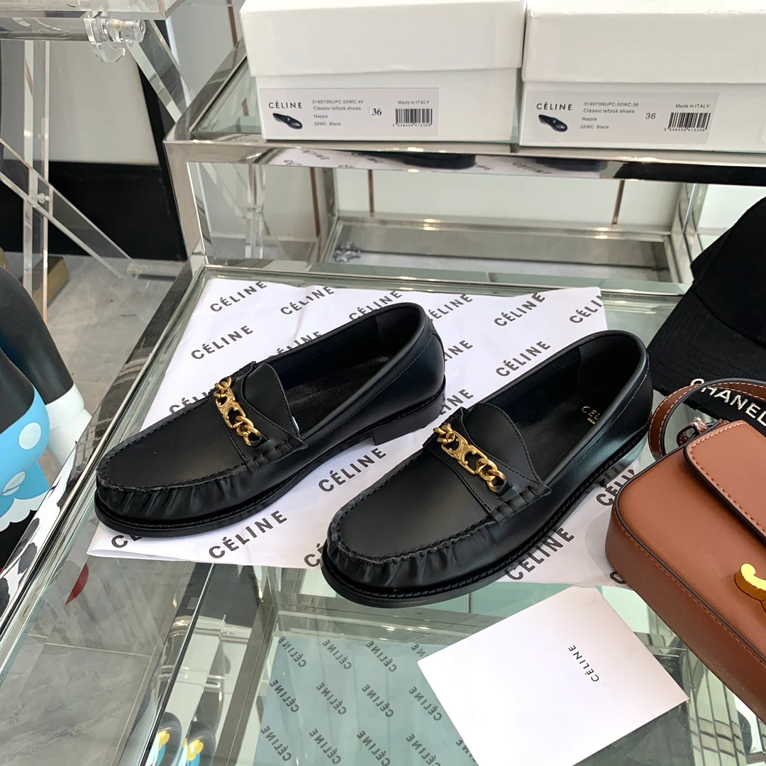 Обувь Celine - Celine - Матовая кожа - Лоферы