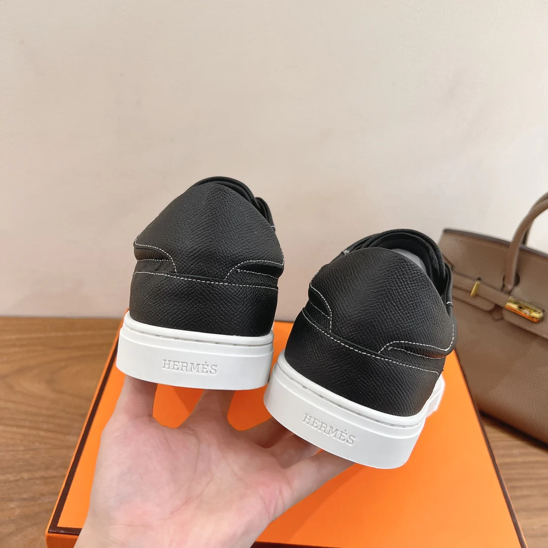 Повседневные туфли Hermes 2024 - Черные - 5