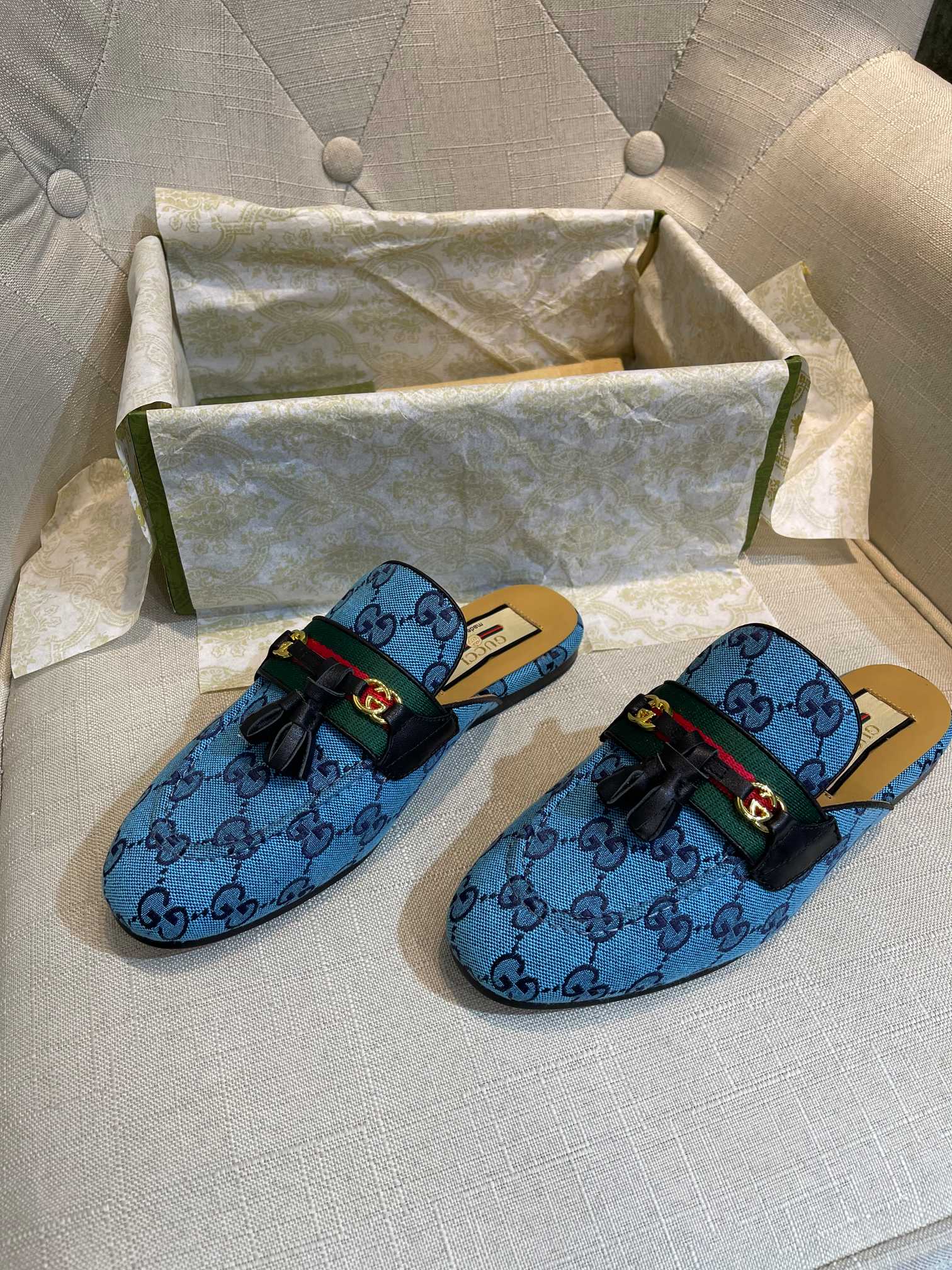 Gucci — Подвеска с кисточками — Тапочки — Мюли — 3