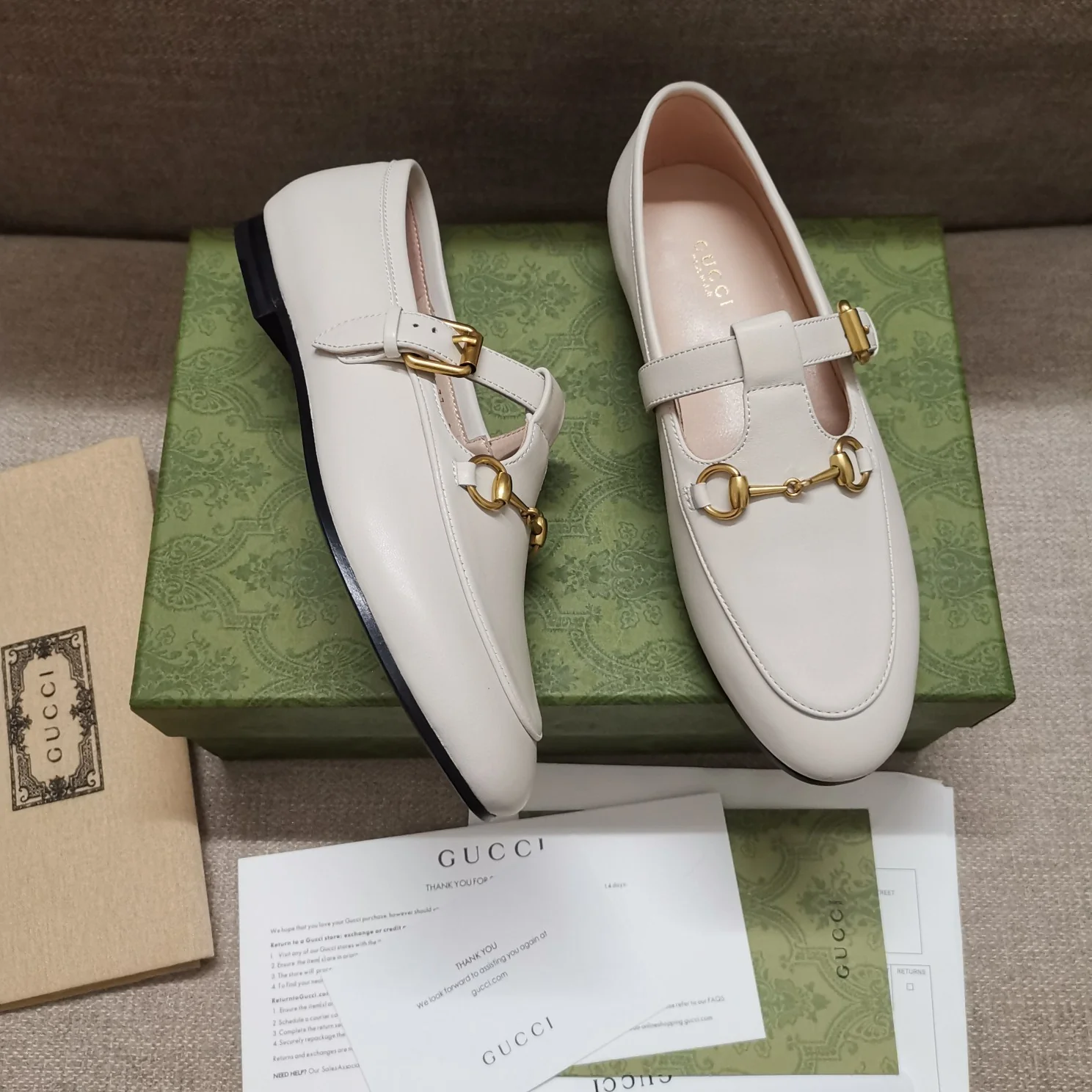 Балетки афро от Gucci