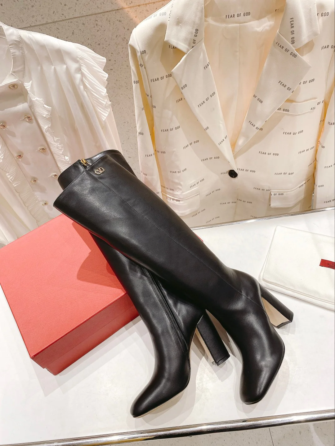 Valentino - Ботинки на шпильке - Черные