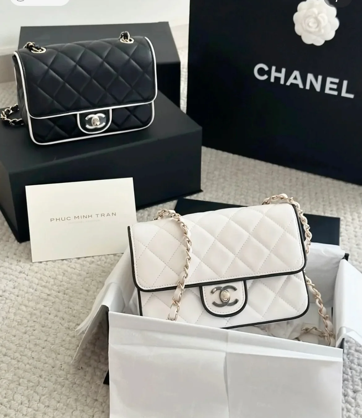 Chanel 25 пенсов - Panda Square Fat Man - White