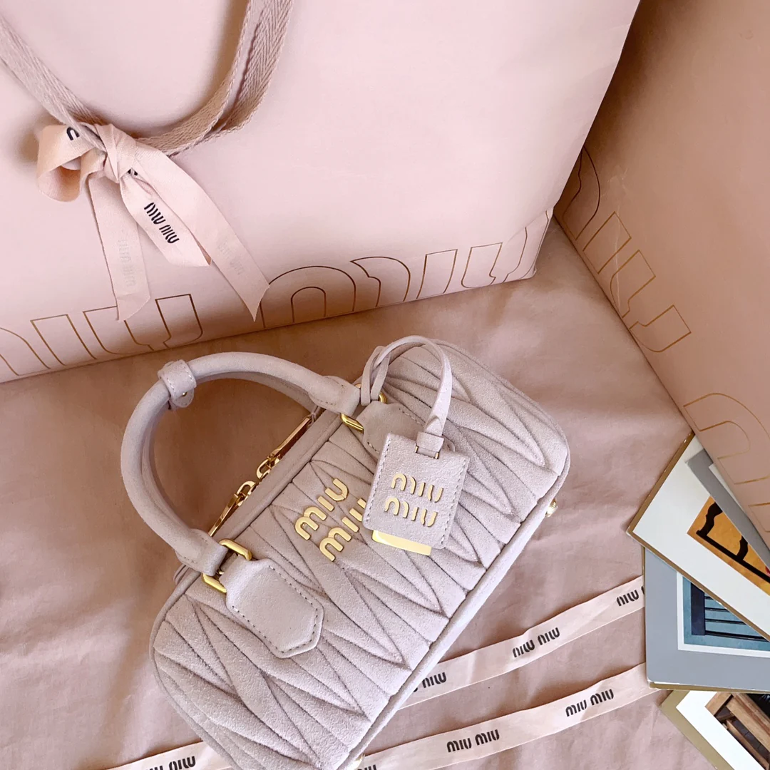 Сумка для боулинга Miu Miu-5bb142, розовая nk4